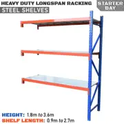 Longspan Racking ADD-ON BAY Steel Shelves Warehouse Shelving Garage Storage