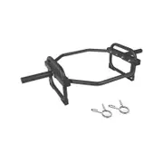 144cm - Olympic Shrug Deadlift Barbell Bar - 2 Free Spring Collars - Black