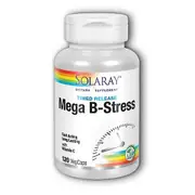 Solaray Mega B-Stress, 120 Caps (Pack of 6)
