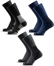 [WEIERYA] Thermal Merino Wool Socks for Men, 3 Pairs Premium Hiking Socks, Multi Performance Walking Socks, Comfortable Boot Socks for Outdoor Activities