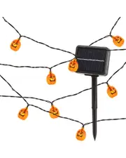 Everlasting Glow 5ft Acrylic Pumpkin Solar Light String