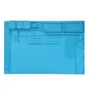 Soldering Mat 18.9"x12.6" Silicone Magnetic Electronics Work Mat, Blue