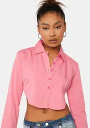 Lady Make It Work Long Sleeve Lapel Top