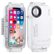 40m/130ft Diving Waterproof Case Smartphone Protective Cover Underwater Housing Case Shock-proof 360�� Full Protection for i-Phone XS Max