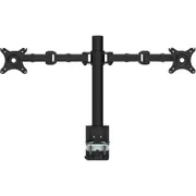 Rapidline Revolve Dual Monitor Arm Black 260-360Mm Height Range 392Mm Overall Height Black