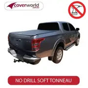MR Triton / MY20 No Drill Clip On Tonneau Cover - Dual Cab