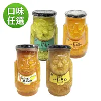 在飛比找PChome24h購物優惠-【韓味不二】濟州島果醬茶1kg系列三罐/組(柚子茶/檸檬茶/