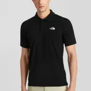 【The North Face】北臉 上衣 男款 短袖上衣 吸濕 排汗 運動 M WANDER POLO 黑 NF0A7QOWJK3