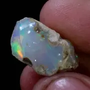 08.50 Ct Natural AAA+ Ethiopian "Play-Of-Color" Ultra Fire Opal Rough Gemstone