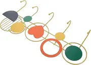 iplusmile Wall Mounted Coat Rack with Hooks Stylish Entryway Hanger for Keys Hats Scarves and Towels No Drill Installation Elegant Design for Bathroom Bedroom Kitchen Decor
