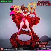 Scarlet Witch Statue 3D Print Unpainted/Unassembled