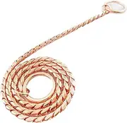 Umysky Dog P Snake Chain Chrome Plated Metal Dog Training Choke/Collar-Fully ***d Against Rust Tarnish or Breakage-Recommended for Professional Training (4mm50cm(20"), Rose Gold)