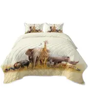 The African Wildlife Animals Coverlet