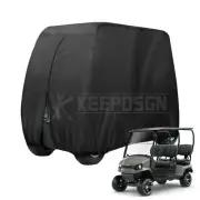 For EZ GO TXT Express S4 RXV Golf Cart Cover 4 Passenger Waterproof with Zipper