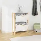 Shoe Cabinet White 57.5x33x80 cm Engineered Wood vidaXL