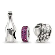 Avariah Sterling Silver Reflections Wine Country Boxed Bead Set