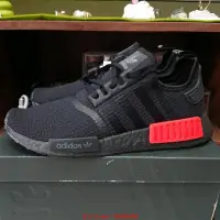 在飛比找Yahoo!奇摩拍賣優惠-【老夫子】adidas NMD R1 Black 黑紅 B3