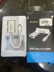 New Inland Aluminum USB Type-C Connector to HDMI cable