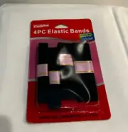 FamilyMaid 4pc Elastic Bands for Sewing 3/8x39,3/4x31,1x31, & 1/2x39