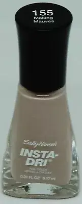 1 Sally Hansen Insta-Dri Fast Dry Nail Color Nail Polish MAKING MAUVES #155