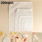 Wine Strainer Colander Cheese cloth Nut Milk Bag Nylon Fine Mesh Coffee Filter