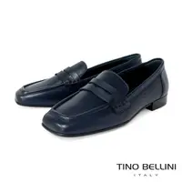 在飛比找momo購物網優惠-【TINO BELLINI 貝里尼】義大利進口全真皮方頭樂福