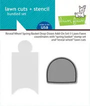 Lawn Fawn Reveal Wheel Spring Basket Drop-Down Add-On Die Set : Spring 2025 Col