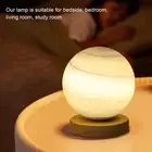 Bedside Lamp Stepless Dimming Blue Glass Shade Small Table Lamp For Study Room
