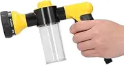 Foam Water Gun | Water Gun Foam Dispenser | 8 Outlet Modes Washer Cleaner | High Pressure for Car Home Garden (Yellow)
