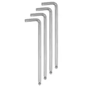 4pcs Ball End Hex Key Wrench 5mm L-Shape Long Arm Hexagon Metric Wrenches