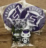 Funko Gamestop Exclusive Frieza Perfect Cell Pin & 2 Frieza Force Iron on Patch