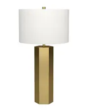 Abraham + Ivy Warren 27.25in Tall Table Lamp with Fabric Shade