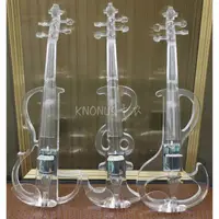 在飛比找蝦皮商城精選優惠-KNONUS卡農樂器水晶小提琴有機小提琴透明電子小提琴 帶L
