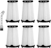 6 Pack VAF-1 Vacuums Replacement Filter Compatible with Electrolux Ergorapido Stick Vacuum Cleaner EHVS2510AW VS3510AR（Standard＆Pet Version) Part# EL65522