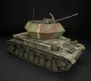 Warship Camouflage 3.7cm Flak 43 Flakpanzer IV “Ostwind” AX015 WarPark Model