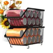 2PCS Stackable Can Organizer for Pantry, Canned Goods Organizers and Storage