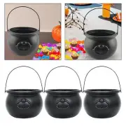 3x Witch Cauldron Table Centerpiece Novelty Practical Halloween Decoration