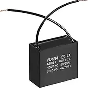 uxcell Ceiling Fan Capacitor CBB61 8uF 450V AC 2 Wires Metalized Polypropylene Film Capacitors 47x23x41mm for Water Pump Motor Generator