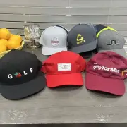 3x Bundle Taylormade Golf Hat Adjustable 1 VellcroBack 1 StrapBack 1 SnapBack