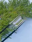 5.55 Carat Natural Cut kunzite emerald shaped loose gemstone from Afghanistan.
