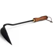 Gardening Tools Triangle Hoe Stainless Steel. Garden Hoes with Ergonomic Waln...