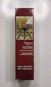 Hourleey Impact Sprinkler on Tripod Base, 2 Pack Heavy Duty Sprinklers for