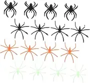 NAMOARLY 100pcs Spider Ornament Party Decor Spider Ring Halloween Party Suplies Decorative Spider Creepy Halloween Spider Decoration Halloween Glowing Spider Toys