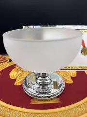 VERSACE Bowl cup holder bath vase MEDUSA SILVER NEW
