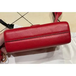 Marc Jacobs MJ mj Shutter流蘇半月包.相機包 紅色