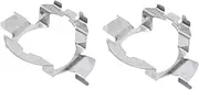 GLEAVI 2sets Headlight Base Neon Strip Clips Clip Lights Outdoor Neon Lights Hexagon LED Lights LED Strip Light Fixing Clips Cable LED Strip Lights Neon Light Strip Silver Stainless 4pcs*2