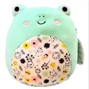 Squishmallows FRITZ the Frog w/ Easter Floral Belly 8 inch Green Plushie Toy NWT