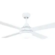 Brilliant Tempo 52" Timber 4 Blade AC Ceiling Fan & E27 Light