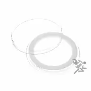 (20) AirTite 37mm White Ring Coin Holder Capsules for 1oz Gold & Silver