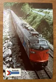 Amtrak Coast Starlight Postcard Seattle to Los Angeles 1970’s Unused